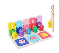Genérico Wooden Magnetic Fishing Game, Funny Wood Matching Board Toy, 21.8/14.2/8.5 Inches, Early Learning Educational Set, Color Recognition Practice for Kids, Boys and Girls, Multicolor