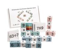 Genérico Wooden Math Board Toy, Multiplication Table Puzzle Game, Educational Math Learning Toy for Kids, Family Travel Board Game for Boys, Girls, Classrooms, Friends