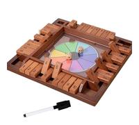 Generico Wooden Math Dice Game | 29,8 x 29,8 x 2,8 cm Educational Four