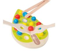 Genérico Wooden Peg Game - Wooden Lacing Beads Toys | Peg Panel Beads Game | Bead Matching Game Wood Panel, Interactive Matching Toy Developing Fine Motor Skills For Toddler Preschoolers Girls Boys