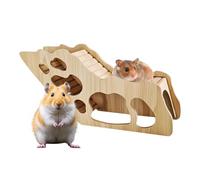 Genérico Wooden Pet Ladder - Hamster Climbing House for Exercise | Natural Wood with Cage Accessories, Small Animal Resting, Gerbil Exploring Toy, Squirrel Playing Structure