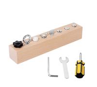 Genérico Wooden Screwdriver Board Set, Preschool Learning Educational Toy, Interactive Game for Kids Boys Girls, for Kindergarten Nursery Home School Christmas Birthday Holiday