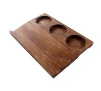 Generico Wooden Serving Trays - Solid Wood Retro Design, Three-Compartment Coffee Cup Tray, Breakfast Platter For Drinks And Snacks | Wooden Tray For BBQ Lunch Appetizers Dinner Coffee Shop