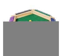 Genérico Wooden Shut The Box Game - Wood for 6 Players,Versatile 10 Number Game, Classic Tabletop Version Double Shutter Classroom