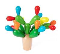 Genérico Wooden Stacking Cactuz Toy, Cactuz Stacking Toys | Learning Toys Infantz, Color Collection