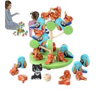 Genérico Wooden Stacking Toys - Balance Bird Toy with Colorful Pieces, Encourages Hand Eye Coordination and Interactive Play, Educational Toy for Kids Adults Classroom Indoor Tabletop