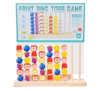 Genérico Wooden Stacking Toys, Shape Matching Sensory Game, Educational Fruit Stacking Toy, Kids Learning Playset, Travel Kindergarten Classroom Playroom Accessory, Family Birthday Gift Idea