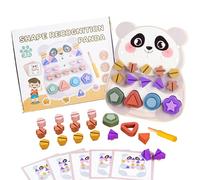 Genérico Wooden Toys - Animal Shape Color Sorte | Preschool Learning Game for Fine Motor Skills, Handcrafted Cartoon Animal Shapes for Color Sorting, Sensory Development Toy for and Kids