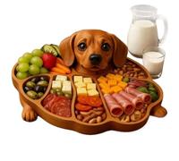 Genérico Wooden Trays Funny Dog Table Decorative Serving Board