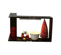 Genérico Wooden Wall-Mounted Shelf - Floating Corner Shelf | Shelves for Room Walls | Wooden Corner Space Saving Display Storage | Wall Mounted Shelves Modern Decor for Home Decor Bathroom Bedroom