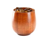 Genérico Wooden Whiskey Glass - 160 ml Alcohol Tumbler, Bourbon Glasses Wooden Cup, Handcrafted Rustic Drinking Mug for Brandy | Natural Wood for Home Restaurant Barbacoa | Classic Gift Choice
