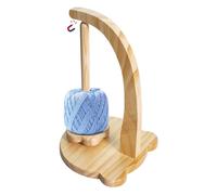 Generico Wooden Yarn Holder - Durable Material, Yarn Roll Holder, Rotating Magnetic Wooden Wool Ball Hoolder | Wool Jeanie Magnetic Yarnn Holderr, Rotatable Anti-Slip Spindles for Knitting Balls