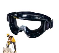 Genérico Work Goggles - Construction Anti Fog Eye Protection, Anti Scratch Dust Proof Eyewear for Men, Over Eyeglasses Safety Goggles for Workshop Building and Industrial Use Workshop