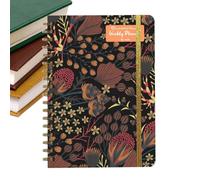 Genérico Work Meeting Notebook, 53-Page A5 Spiral Bound Portable Offices Supplies, Daily Work Planner,travel Planner, Goal Tracker, Used for Habit, Health, Mental, Study, and Task Home