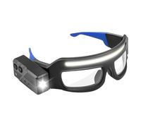 Genérico Work Safety Glasses - Lightweight Anti-Fog Protective Goggles with TYPE-C LED Light for Outdoor Sports, Mountain Biking, Motorcycle Riding, Welding, and Adventure Activities for Men & Women