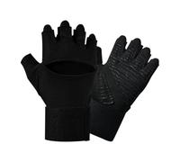 Genérico Workout Gloves - 16cm Half Finger Weightlifting Equipment with Wrist Wraps Support | Weight Lifting Gloves For Women | For Gym Training Fitness Body Building Cycling Work Motorcycle