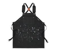 Genérico Workshop Apron,Adjustable Tool Kitchen Waterproof Accessories,Tool Apron with Pocket Cross-Back Straps - for Men Women Kitchen Cooking Chef Grilling Mother's Day