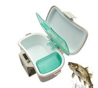 Genérico Worm Box - Insulated Bait Earth Worm Holder | Portable Waist Lure Box | ABS Double Layer Thermal Breathable For Boat Kayak Camping Shrimp Aquarium Sports Outdoors Saltwater Freshwatêr