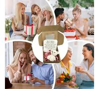 Genérico Worry Bear Hug In A Box - Mini osos con tarjeta Muñeco de oso Fluffie | Good Little Bag Abrazo Llavero Decoración | Good Little Bag Abrazos Llavero Decoración