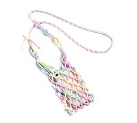 Genérico Woven Bag - Hollow Boho Hands-Free Portable Holder - Wine Glass Woven Bag - for Women Female Party Festival Travel Camping Indoor Outdoor Beach Sea