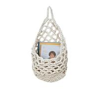 Genérico Woven Basket Organizer - Breathable Storage Net, Macrame Plant Holder | Decorative Hanging Basket with Design Ideal for Living Room Dorm Farmhouse Indoor Outdoor Garden Yard Porch Bathroom