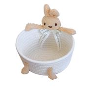 Genérico Woven Baskets for Storage | Space Saving Empty Cute | Empty Decorative Storage Baskets - for Kids Toy Book Home Decor Bedroom Living Room Bathroom Laundry Nursery Playroom Shelf Desk