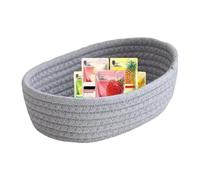 Genérico Woven Toy Storage - Soft Box Shelves, 26x16x8cm Storage Container with Natural Fiber Wicker Design, Cotton Rope Fabric Box, Baskets & Bins Clothes Bin, Container Boxes for Kids Room