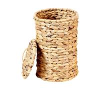 Genérico Woven Trash Can - Water Hyacinth Gourd, Grass Garbage Basket, Stylish Eco Friendly Bin for Kitchen Entryway Apartment Dorm Office Restaurant Hotel, Sustainable Home Storage, Multi Color