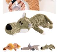 Genérico wowpetsmart Invincible chewanimals, Wowpetsmart Dog Chew Toys, Wowpetsmart for Heavy Chewers, Interactive Fun and Squeaky Stuffed Plushy Dog Toy (Leopard)