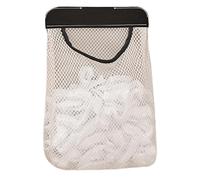 Genérico Wrap Organizer Wall Mount, Mesh Storage Bag Dispenser, No-Drill Storage Organizer Rack, Convenient Door Hanger for Kitchen, Bedroom, Living Room, Easy to Install and Use, 35x31 cm