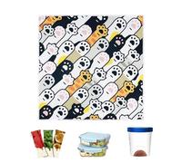 Genérico Wrapping Lunch Cloth, Self-Adhesive Foldable 19.68 Inch Reusable