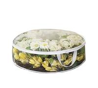 Genérico Wreath Storage Container - Clear Wreath Storage Bags | WreathStorage Container | Clear WreathStorage Bag | Christmas Garland Containers with Reinforced Handles for Seasonal Wreaths