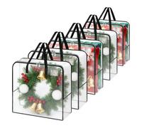 Genérico Wreath Storage With Handle Zippered Garland Organizer 5 Pieces For Home Garage Holiday Thanksgiving Easter Living Room