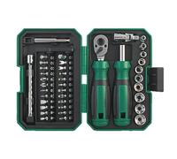 Genérico Wrench Ratchet Set - 40 Piece Magnetic Ratcheting Spanner Socket Wrench Set 1/4 Inch Mini Ratchet Screwdriver Tool Kit For Automotive Repair Workshop Mechanics