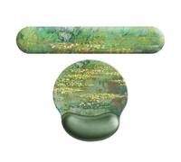 Genérico Wrist Rest Keyboard, Anti-Slip Foam Palm Support, Oil Painting | Mice Oil Painting Palm Support for Computer Laptop Keyboard Mice Arm Relief Game Work Easy Typing Stress Relief Rest