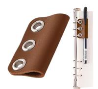 Genérico Writing Tool Holder - Journal Accessory, 6x4cm Notebook Fastener for Home Studio, PU Leather Loop with Easy Attachment, School Supply, Stationery Organizer for Adult Journaling and Students