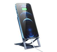 Genérico Wrohto Foldable Phone Stand Holder, Adjustable Desktop Cradle Dock with Non-Slip Base, Multi-Angle Portable ABS Tablet and Smartphone Holder with Heat Dissipation Design for All Devices