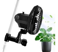 Genérico Wrohto Powerful Oscillating Clip-On Fan, 2-Speed Ventilator for Grow Tent, Camping, Workshop, Bedroom, Kitchen, RV, Gym, Baby Nursery, Made of ABS, 25W Power 220V 50HZ Durable Performance