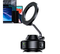 Generico X98 Vacuum Magnetic Car Phone Holder | Aluminum Alloy Silicone PC POM Magnet, 5.8x4.1cm Foldable Compact Design | Universal Car Dashboard Windshield Mount Phone Stand for Navigation