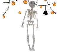 Genérico xFigure d'action du squelette - 16 pouces entièrement articulés Posable Skeleton Prop | Décor de squelettes Blancs mobiles Blancs | Jouet squelettes Flexibles pour scènes de Maison hantée |