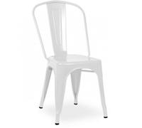 Genérico XITIAhome. Pack de Cuatro sillas Comedor, Modelo TOLIX, sillas metálicas apilables Vintage Industrial, para Uso Interior, envío Desde España. (White)