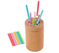 Genérico XWooden Color Sortings- Shape Sorter| Sorting Stick Toy,Beech Wood 150g Educational Stacking Shapes Sorter Learning Girls To Learn, Explore, and Develop Fine Motor Skills