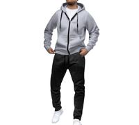 Generico Y2k - Chándal deportivo para hombre, transpirable, sudaderas con capucha y pantalones anchos, cómodo para correr, ropa de calle con bolsillos, conjunto de Tracksuit ligero casual completo