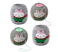 Genérico Yarn Ball Holder - 4 Piece Knitting Center Pull Stretch Cover | Yarn Ball Holder - Set Of 4 Elastic Stretch Covers Designed To Keep Center-pull Yarn Balls Neat, Tangle-free, And Contained W