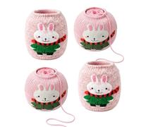 Genérico Yarn Ball Holder - 4 Piece Knitting Center Pull Stretch Cover | Yarn Ball Holder - Set Of 4 Elastic Stretch Covers Designed To Keep Center-pull Yarn Balls Neat, Tangle-free, And Contained W