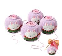 Genérico Yarn Ball Holder - 4 Piece Knitting Center Pull Stretch Cover | Yarn Ball Holder - Set Of 4 Elastic Stretch Covers Designed To Keep Center-pull Yarn Balls Neat, Tangle-free, And Contained W