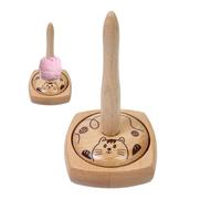 Generico Yarn Holder Spinner, Wooden Knitting Ball Stand with Bearing Twirling, Multifunctional Yarn Spindle for Crochet, Sewing, And Knitting, Ideal Tool for And Enthusiasts
