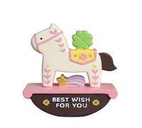 Genérico Year of The Horse 2026 Decor - Celebration Ornament for Lunar Event | Resin Craft with Symbolic Carving, Fortune Theme Display Piece, Cultural Accent for Home Office Shelf 3.15x3.15x1.38 in