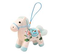 Genérico Year of The Horse 2026 Keychain - Plush Stuffed Animal, Lunar New Year Bag Accessory, Soft Decorative Toy for Kids Teens Adults, Students, Travelers, Backpack, Luggage, Car