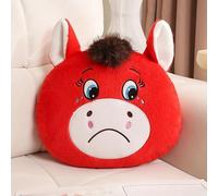 Genérico Year of The Horse 2026 Plush Pillow,Funny Smiling/Crying Horse Plush Figurine,Chinese Lunar New Year Mascot Zodiac Ornament,Cute Pony Sofa Throw Cushion,for Couch,Bedroom,Car